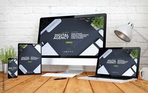 cool website responsive digital agency screen multidevices photo