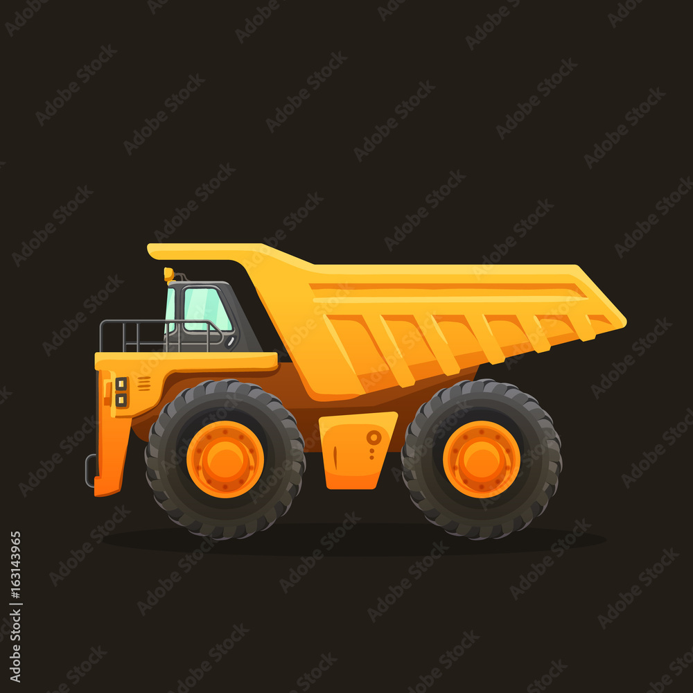 Mining truck vector