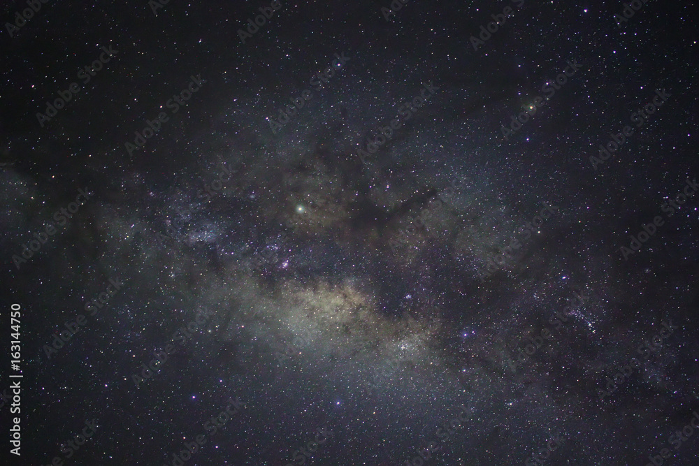 Milky Way galaxy rising in Sabah, Borneo, Asia