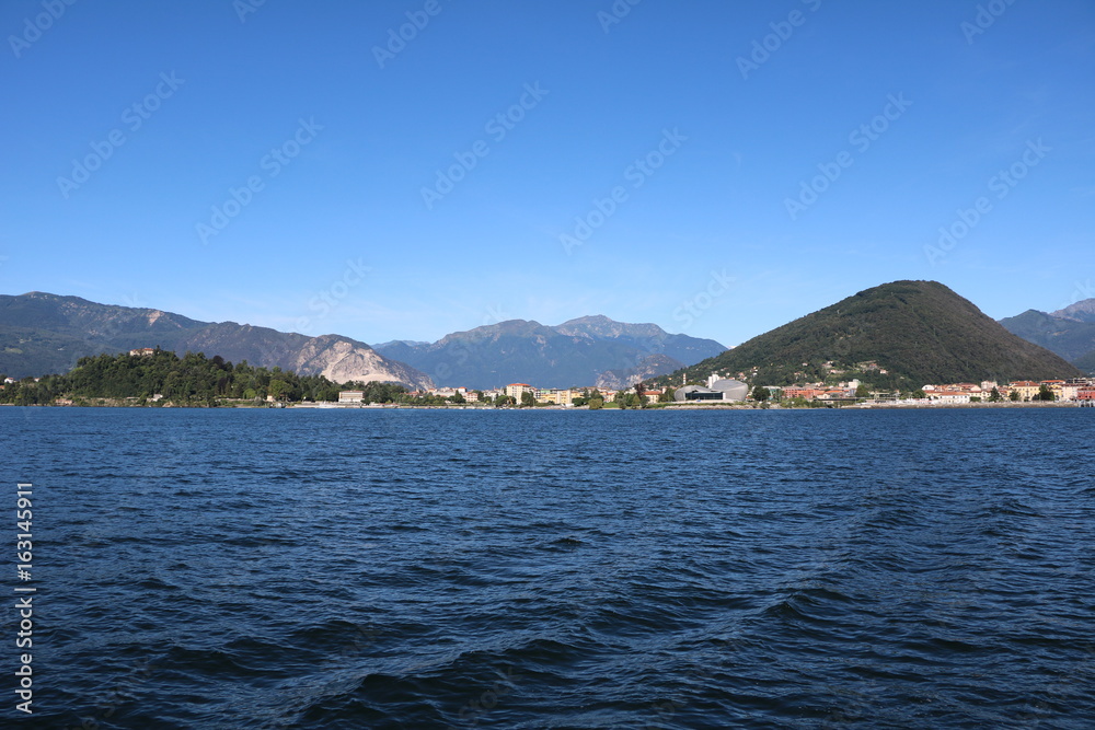 Intra Verbania in summer at Lake Maggiore, Piedmont Italy