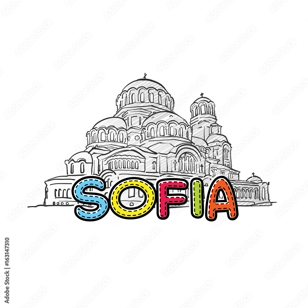 Sofia beautiful sketched icon