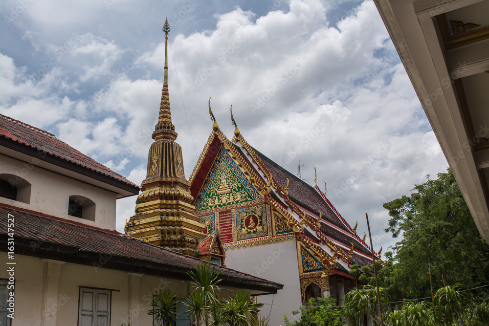 Wat Khao Wang is situated on Sattanat Mountain. It is 2 kilometers away from the west side Ratchaburi province Thailand