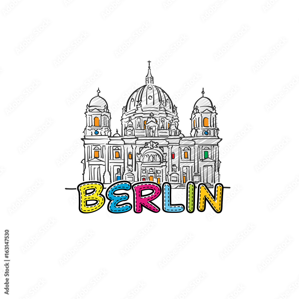 Berlin beautiful sketched icon