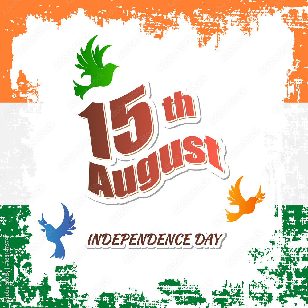 Naklejka premium Indian Independence day