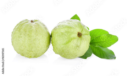 Guava fruit isolated on the white background