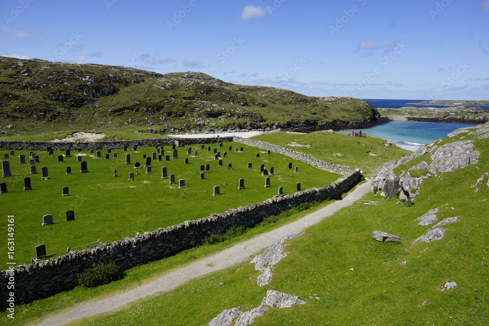 Friedhof am Meer, Äussere Hebriden, Schottland