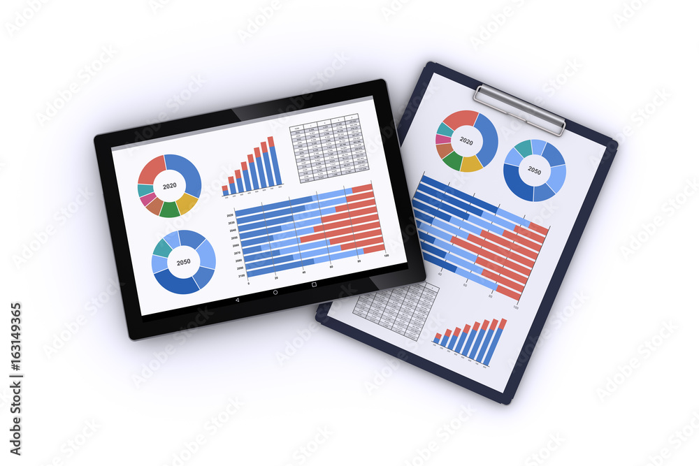 タブレットとクリップボード タブレットとクリップボード