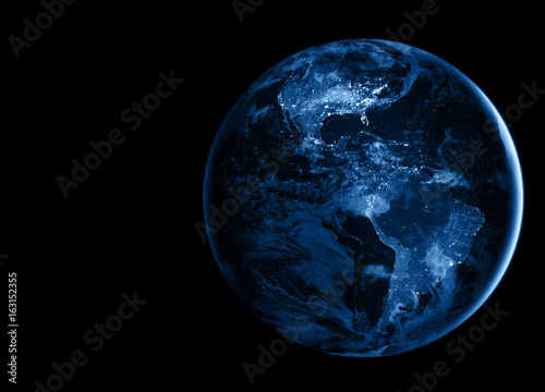 Earth from Space. Best Internet Concept of global business from concepts series. Elements of this image furnished by NASA. 3D illustration