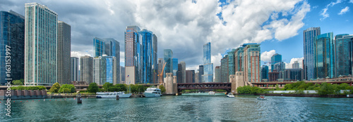Tablou canvas Chicago Skyline