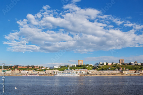 View of the Nizhny Novgorod River Station near the river