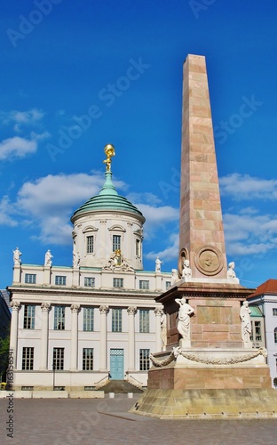 Potsdam, Alter Markt, Rathaus, Obelisk