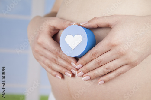 Heart, Beautiful Pregnant Woman belly