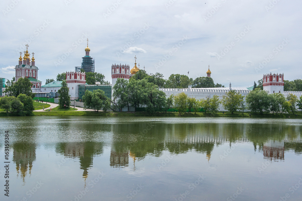 Novodevichy Convent view in Moscow, Russia
