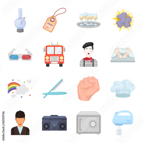 Security, sport, trade and other web icon in cartoon style.Service, electrical appliance, ritual icons in set collection.