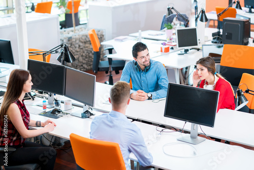 startup business people group working everyday job at modern office