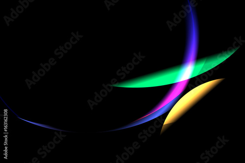 abstract curve light effect on background