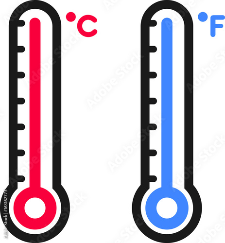 Thermometer icon symbol vector.