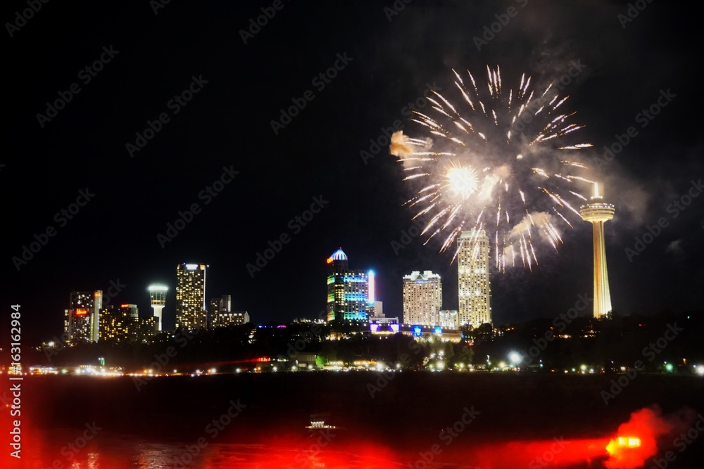  Fireworks at Niagara Falls, Ontario, Canada, View from America