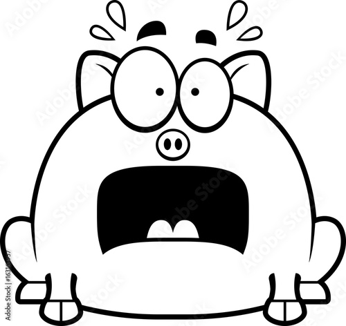 Terrified Little Pig