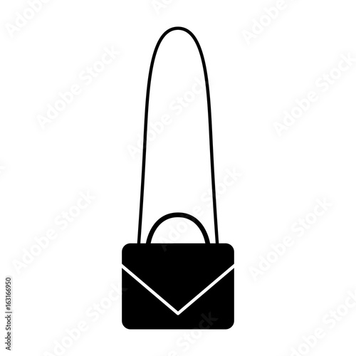 Women's cross body bag. Vector illustration.