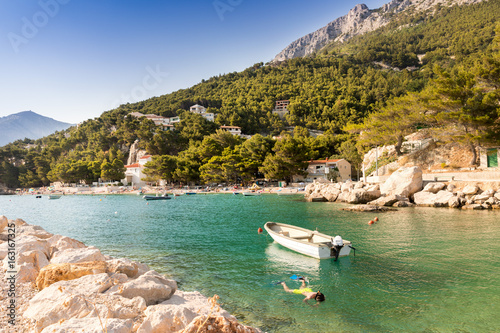 beautiful Jakurisa beach in Croatia photo