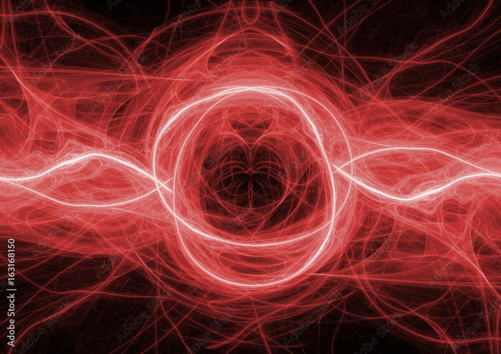Red burning plasma, abstract electrical background Red burning plasma, abstract electrical background
