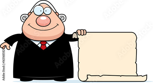 Cartoon Judge Sign