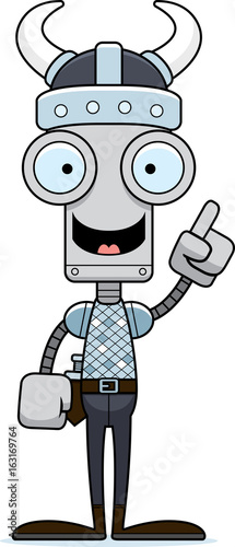 Cartoon Viking Robot Idea