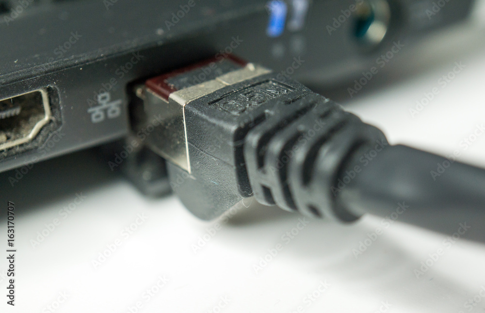 network port of a laptop network port of a laptop