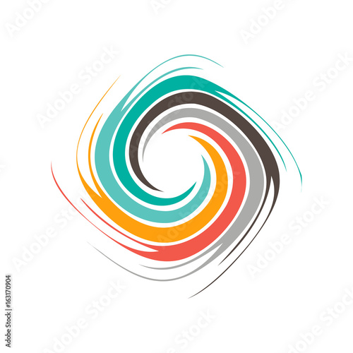 Abstract Colorful Swirl Image