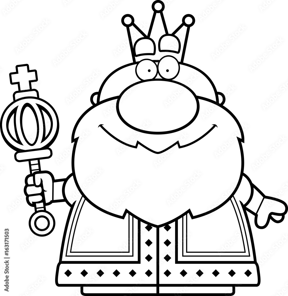 Cartoon King Scepter Stock Vector | Adobe Stock