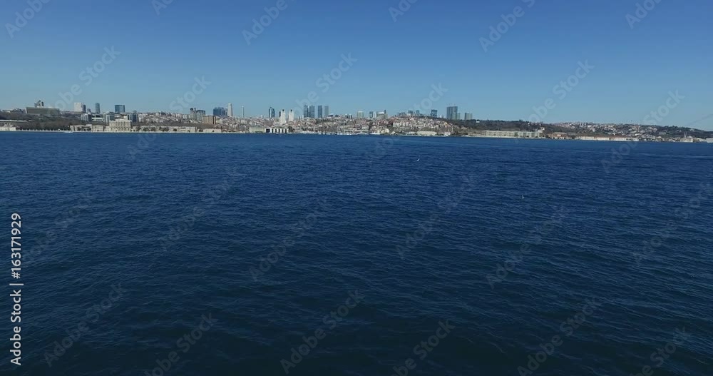  Panorama of view from the Golden Horn on the duct slopes City 