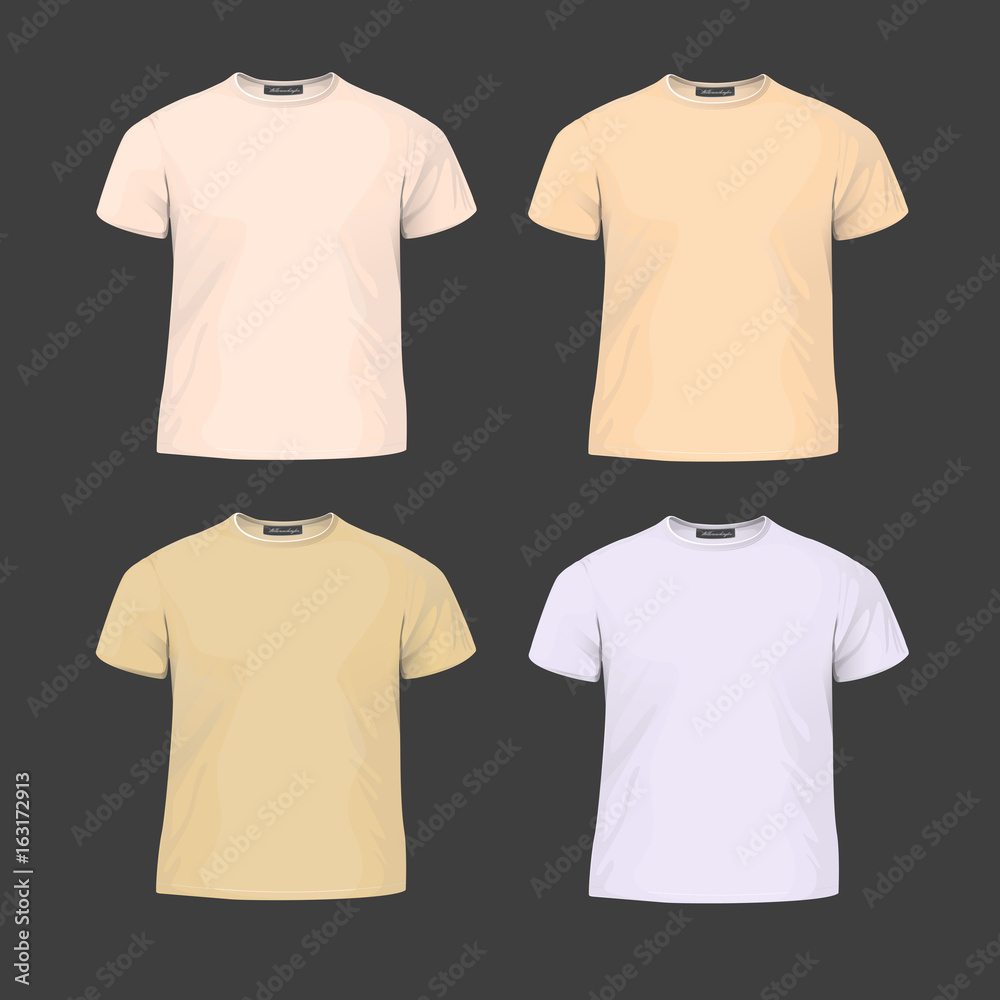 Basic kids' t-shirt for print. Template for fashionable t-shirt. Vector Illustration Basic kids' t-shirt for print. Template for fashionable t-shirt. Vector Illustration