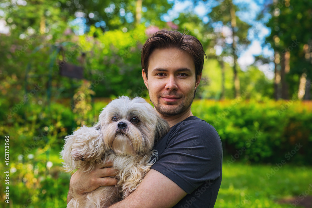 Man with dog Man with dog