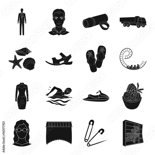 sports, furniture, travel and other web icon in black style.wedding, transport, atelier icons in set collection.