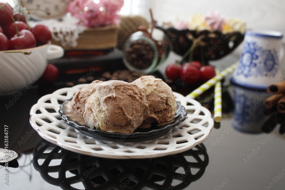 Chocolate lemon ice cream Chocolate lemon ice cream