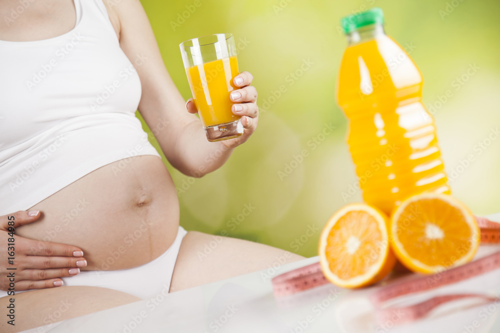 Fresh and healthy food for my baby, Pregnancy concept Fresh and healthy food for my baby, Pregnancy concept