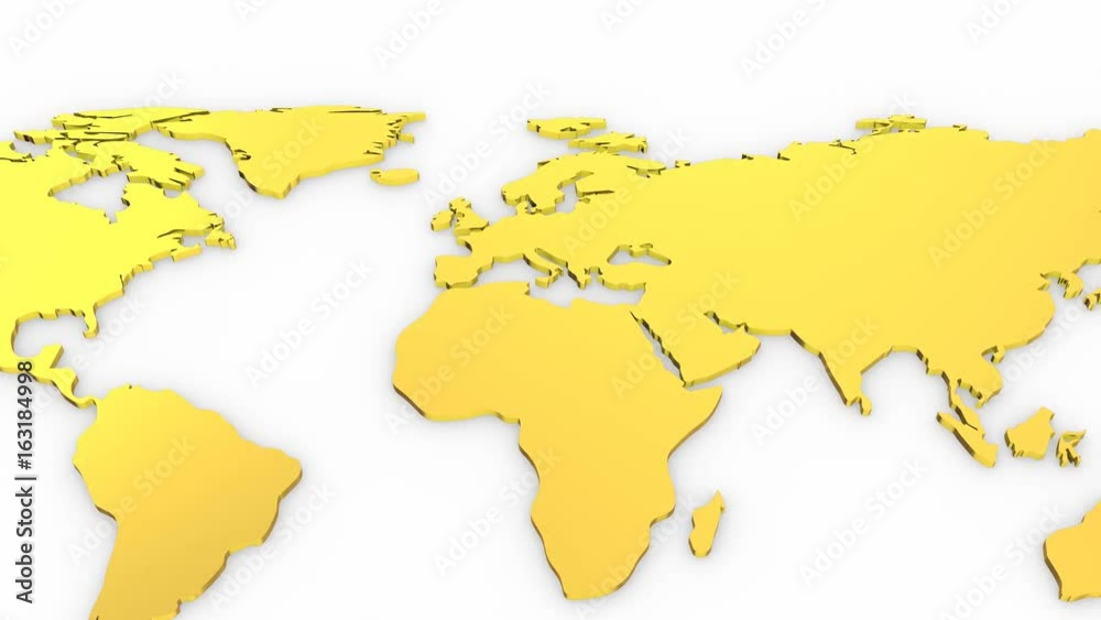 World Map Turns Into a Globe
