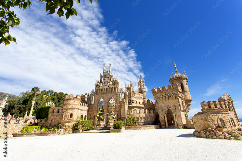 Fototapeta premium Colomares castle in memory of Christopher Colomb at Benalmadena