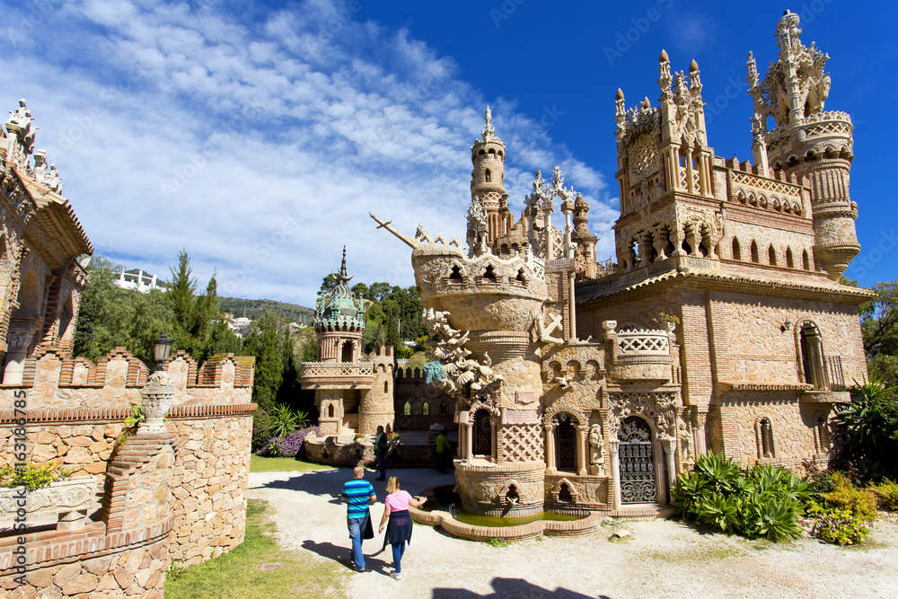 Colomares castle in memory of Christopher Colomb at Benalmadena