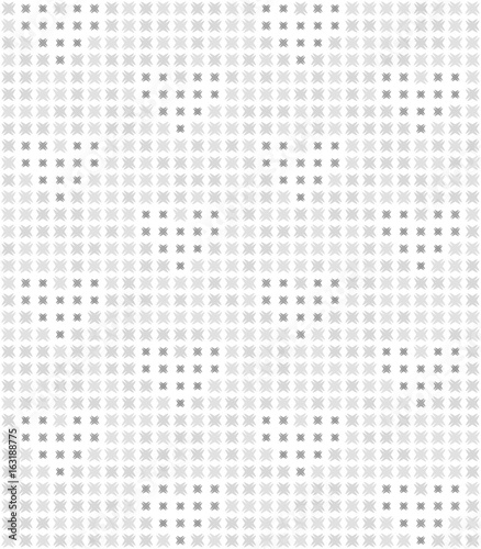 Gray heart abstract pattern. Seamless vector background