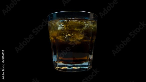 Glass of drink rotation loop