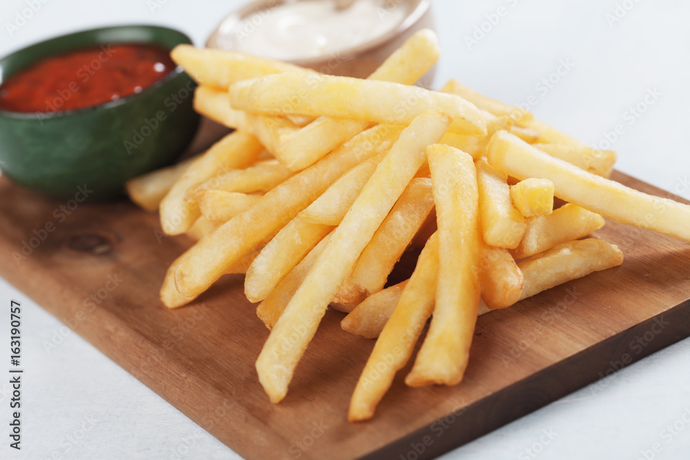 French fries with ketchup an mayonnaise French fries with ketchup an mayonnaise