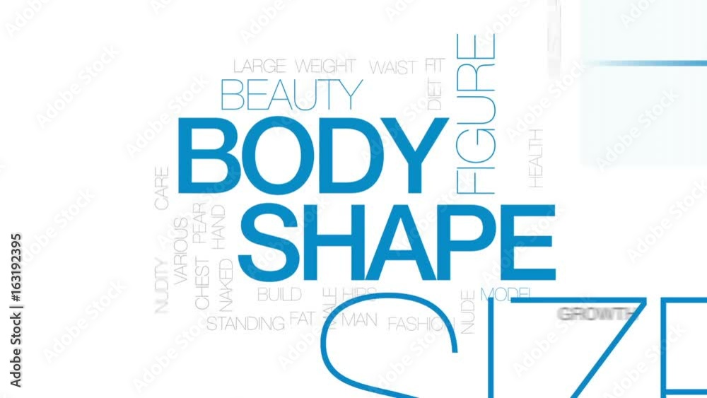 Body shape animated word cloud, text design animation. Kinetic typography. Body shape animated word cloud, text design animation. Kinetic typography.