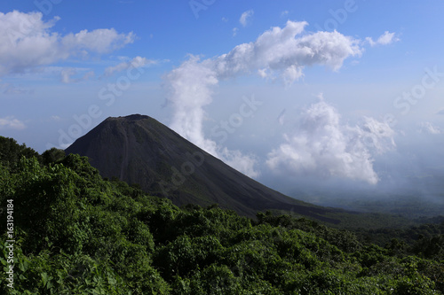 Izalco volcano, seen from one of the view points in Cerro Verde National Park near Santa Ana, El Salvador