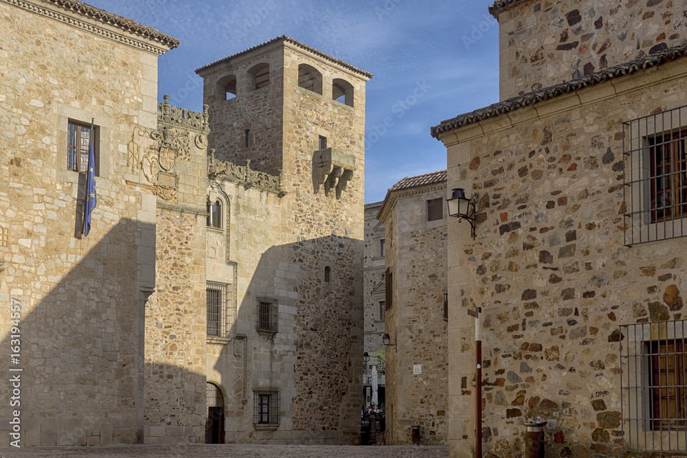 ciudades medievales en España, Cáceres en la comunidad de Extremadura