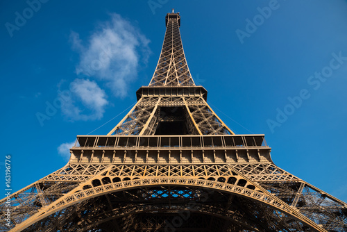 Eiffel tower and blue sky