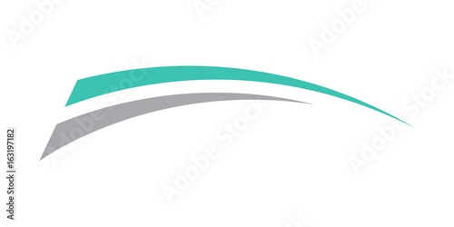 wave spalsh swoosh logo vector photo