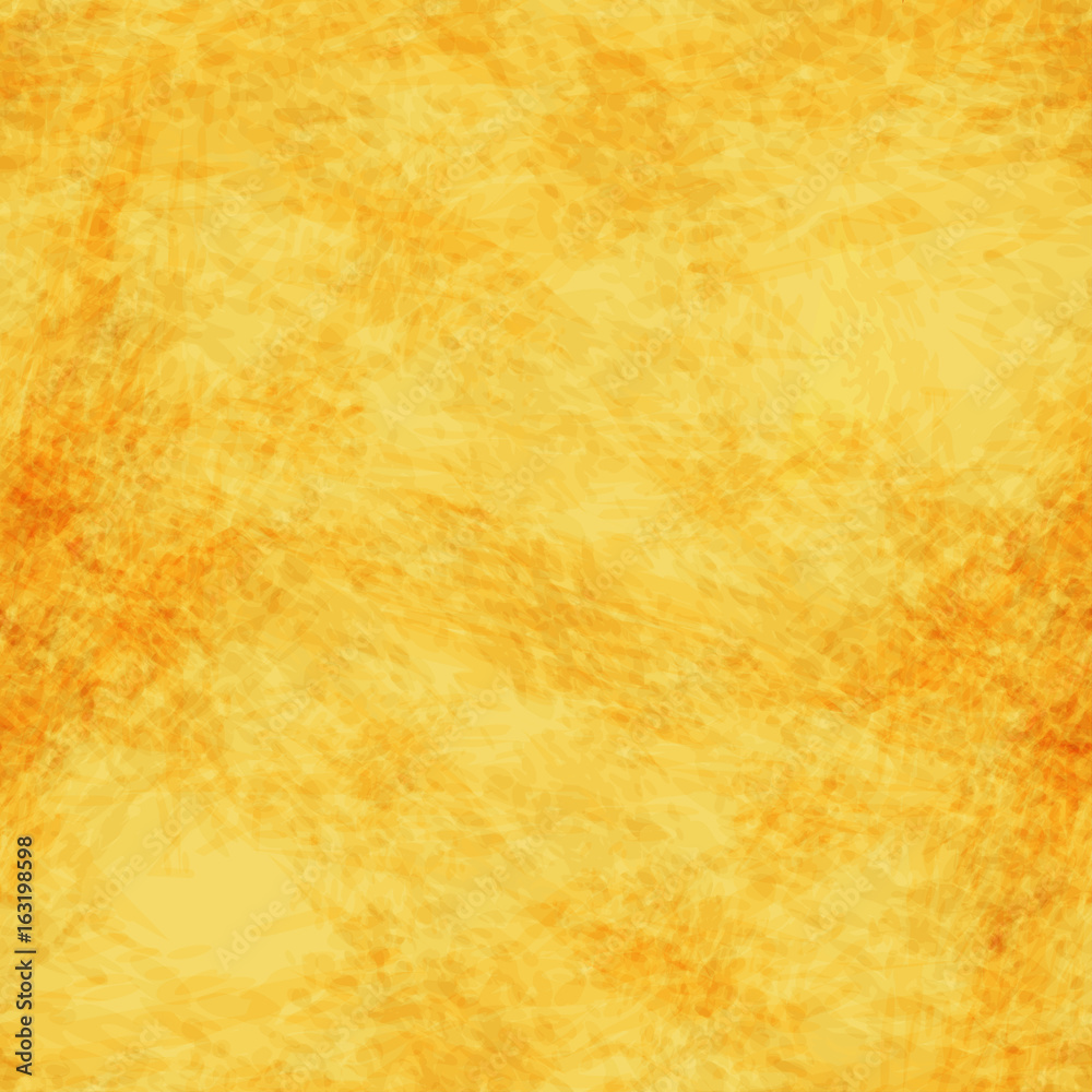 Seamless vector yellow background, imitating watercolor or plaster.