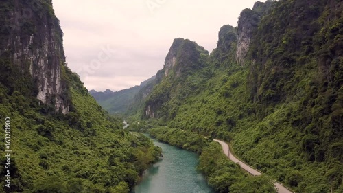 Aerial of Phong Nha Ke Bang gorge, Vietnam